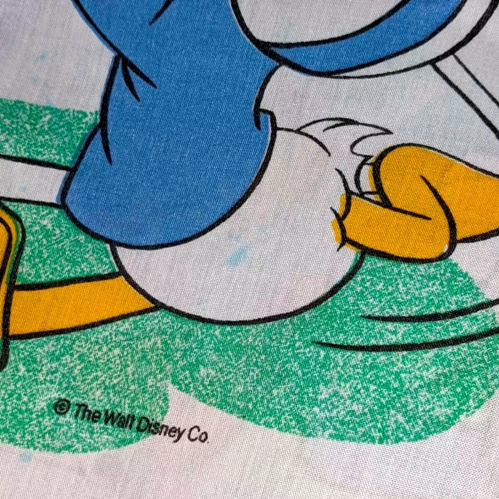 Vintage Disney Sports Mickey Twin Fitted Sheet – 90s Bedding – Rare Collectible - Picture 6 of 12